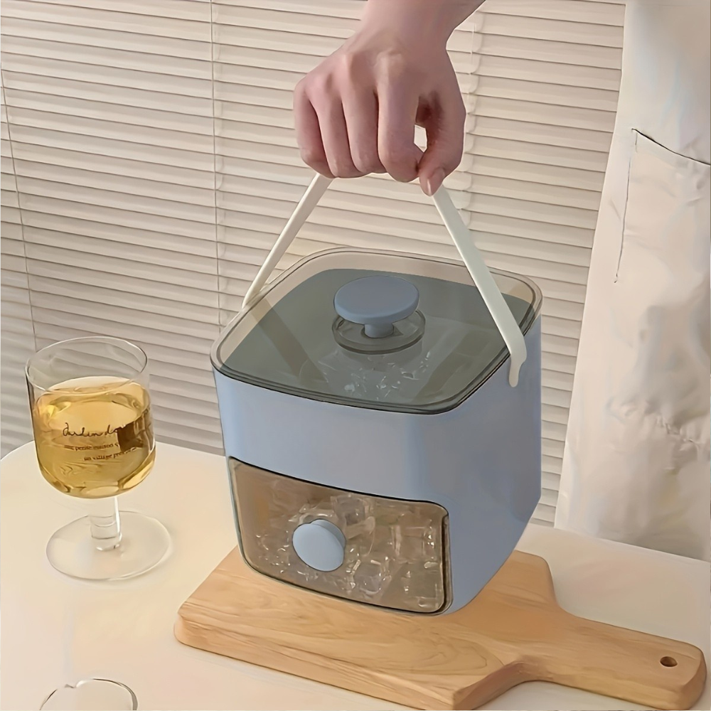 FrostEase Ice Maker Tray with Built-In Storage Drawer