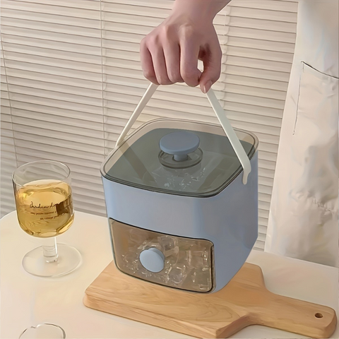 FrostEase Ice Maker Tray with Built-In Storage Drawer