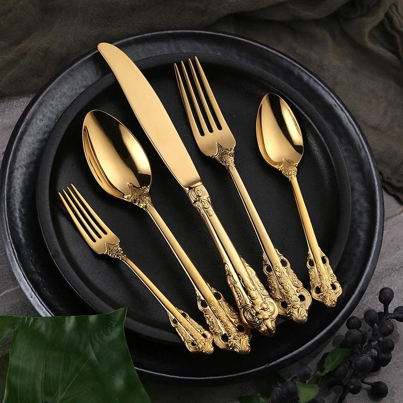 Regalia Golden Stainless Steel Cutlery Set
