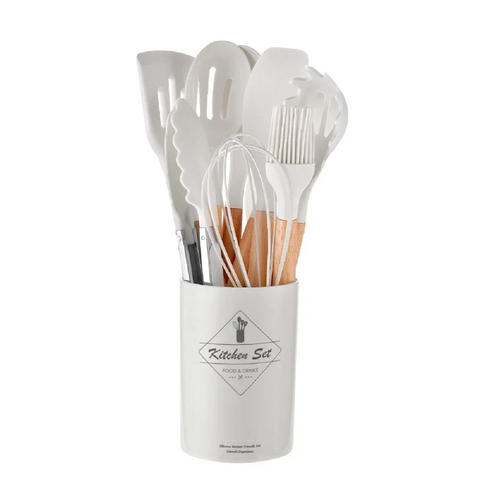 12-Piece Silicone Kitchen Utensils Set